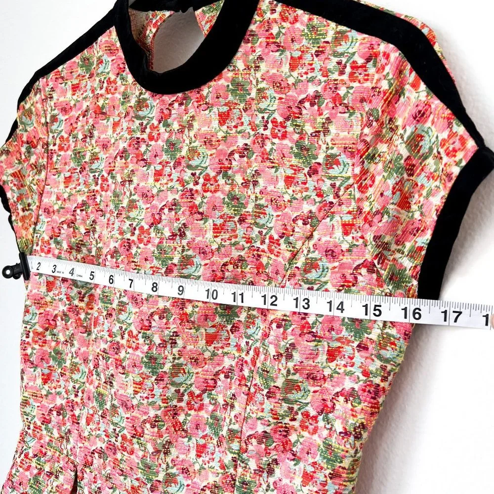 topshop floral romper w/open back + pockets - Picture 6 of 7